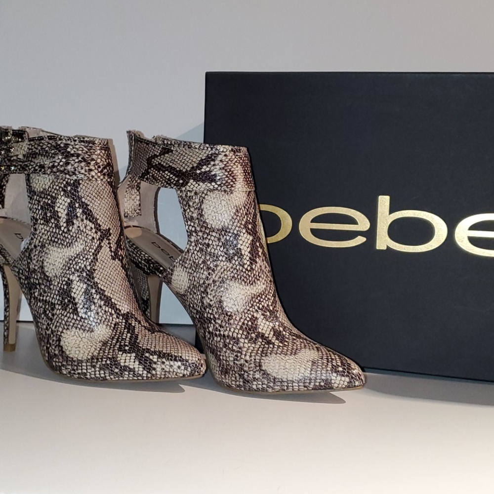 BeBe Women's Nile Snakeskin Heels